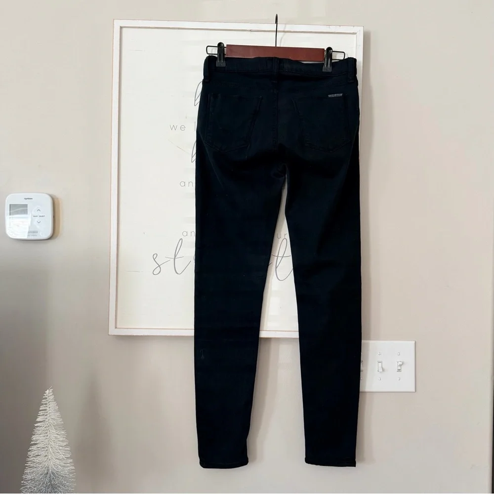 HUDSON Krista Ankle Super Skinny Black Denim Jeans Pants Slim 28 Like New